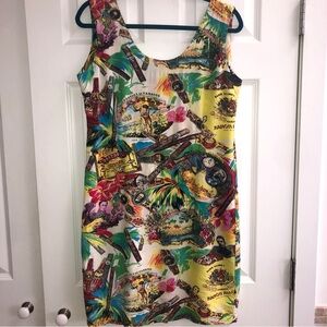 Rare Vintage Jams World Cuba Havana Cigar Sleeveless Sheath M / 11